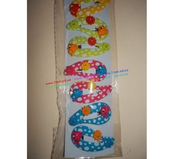 Заколка-Хлопушка BIG7283 пластик 12 шт