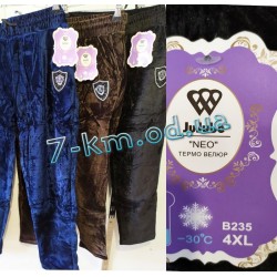 Лосины женские Sem_B235-2 велюр/мех 6 шт (2-6XL)