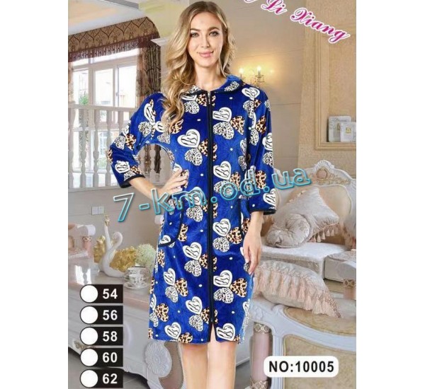 Халат женский ZeL1396.10005 велюр 5 шт (54-62 р)