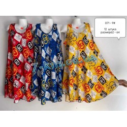 Платье женское летнее ZeL1396.071-9 штапель 6 шт (62-64 р)