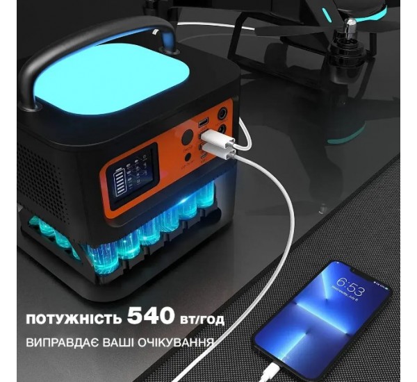 Портативная зарядная станция TIG FOX Portable Power Station 540Wh