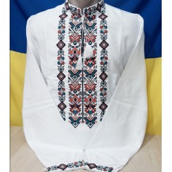 Рубашка-вышиванка мужская 1 шт (44-58 р) лён VhV_090557