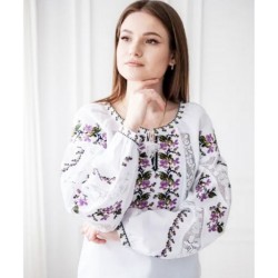 Блуза-вышиванка "Мєрєжка" женская 1 шт (норма) лён VhV_090560