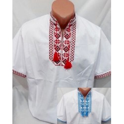 Рубашка-вышиванка "Олесь" мужская 5 шт (S-2XL) паплин VhV_193032