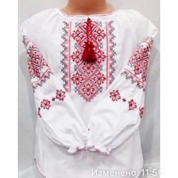 Блуза-вышиванка для девочек 4 шт (3-6 лет) паплин VhV_193068