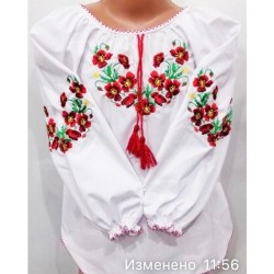 Блуза-вышиванка для девочек 4 шт (3-6 лет) паплин VhV_193070