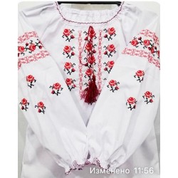 Блуза-вышиванка для девочек 4 шт (3-6 лет) паплин VhV_193071