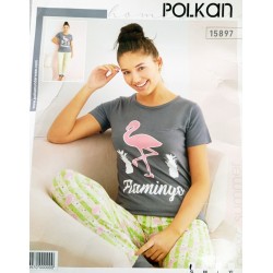 Піжама POLKAN жіноча 4 шт (S-XL) трикотаж HR1810_090406