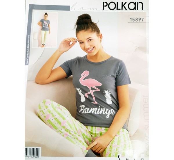 Пижама POLKAN женская 4 шт (S-XL) трикотаж HR1810_090406