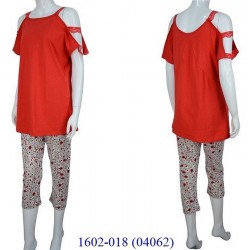 Піжама жіноча 3 шт бавовна (2-4XL) HR1810_120760