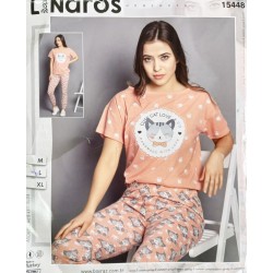 Піжама Lindros жіноча трикотаж 3 шт (M-XL) HR1810_140310