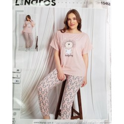 Піжама Lindros жіноча трикотаж 3 шт (M-XL) HR1810_140311