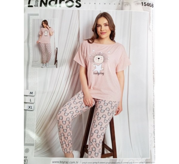 Пижама Lindros женская трикотаж 3 шт (M-XL) HR1810_140311