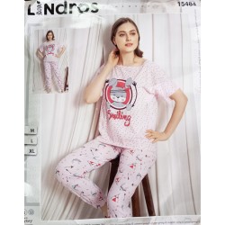 Піжама Lindros жіноча трикотаж 3 шт (M-XL) HR1810_140312