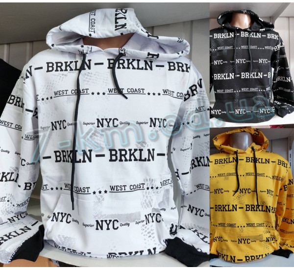 Худі чоловічий HR1890_140721 двонитка 4 шт (46-52 р)