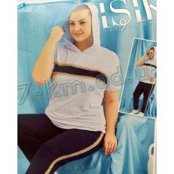 Піжама Isik (батал) жіноча HR1810_201236 трикотаж 3 шт (2XL-4XL)