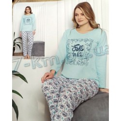 Піжама Cotton More жіноча HR1810_201252 трикотаж 4 шт (M-2XL)