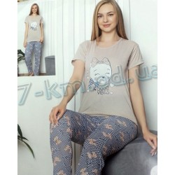 Піжама Cotton More жіноча HR1810_201253 трикотаж 4 шт (M-2XL)