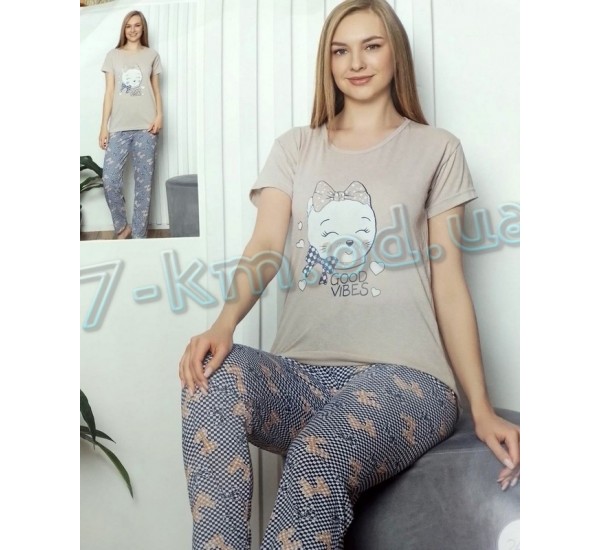 Піжама Cotton More жіноча HR1810_201253 трикотаж 4 шт (M-2XL)