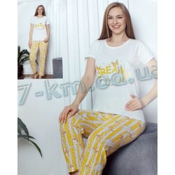 Піжама Cotton More жіноча HR1810_201254 трикотаж 4 шт (M-2XL)