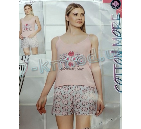 Піжама Cotton More жіноча HR1810_201258 трикотаж 4 шт (M-2XL)