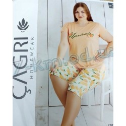 Піжама Gagri жіноча (батал) HR1810_201285 трикотаж 4 шт (2XL-5XL)