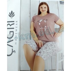 Піжама Gagri жіноча (батал) HR1810_201286 трикотаж 4 шт (2XL-5XL)