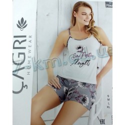 Піжама Gagri жіноча HR1810_201297 трикотаж 4 шт (S-XL)