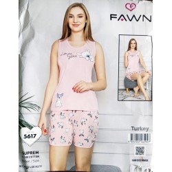 Піжама FAWN жіноча 3 шт (M-XL) трикотаж HR1810_250318