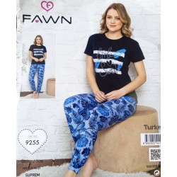 Піжама FAWN жіноча 3 шт (M-XL) трикотаж HR1810_250302