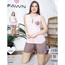 Піжама FAWN жіноча 3 шт (M-XL) трикотаж HR1810_250320