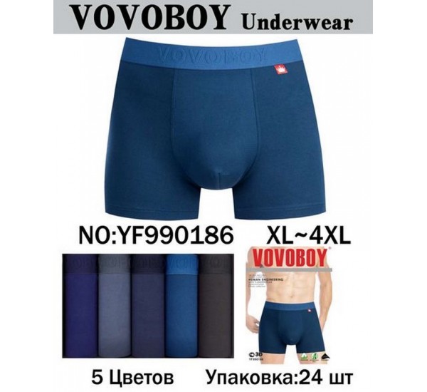 Труси чоловічі 24 шт (1-4XL) коттон KiE_YF990186