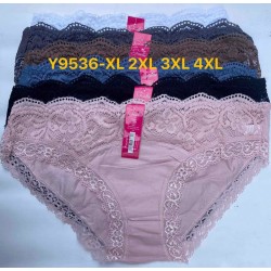 Трусы женские Y9536 коттон 12 шт (1-4XL) KiE_140310