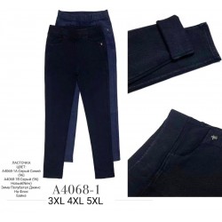 Джегінси жіночі 6 шт (3-5XL) джинс/байка KiE_A4068-1
