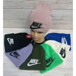 Шапка жіноча Nike (подвійна в'язка) 5 шт рубчик ML903_260809