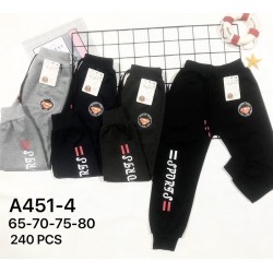 Спорт штаны для мальчиков 12 шт (65-80 см) трикотаж PaH_A451-4