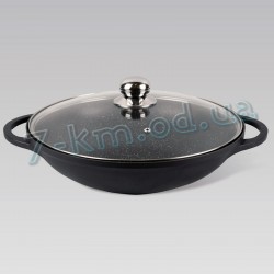 Сковорода WOK с крышкой PoS_MR-4832 Maestro 32 см 6 шт/ящ