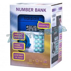 Электронная копилка-сейф Smart_040148 Number Bank "Safe". Dark Blue