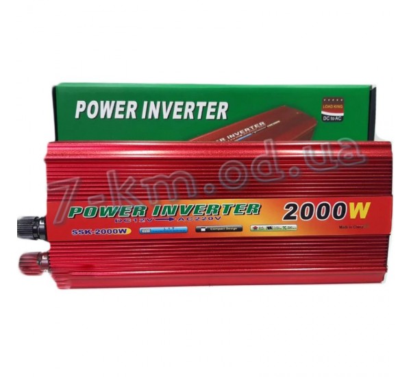 Перетворювач напруги інвертор POWER INVERTER з 12V на 220 AC/DC AR 2000W Smart_090223