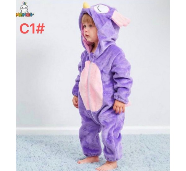 Піжама Кігурумі дитяча ZeL_C1 велсофт 6 шт (80-100 см)