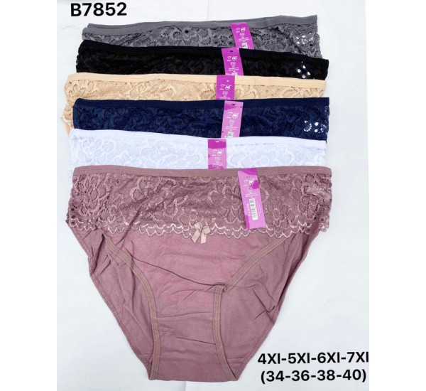 Труси жіночі 18 шт (4-6XL) коттон KiE_Y9553