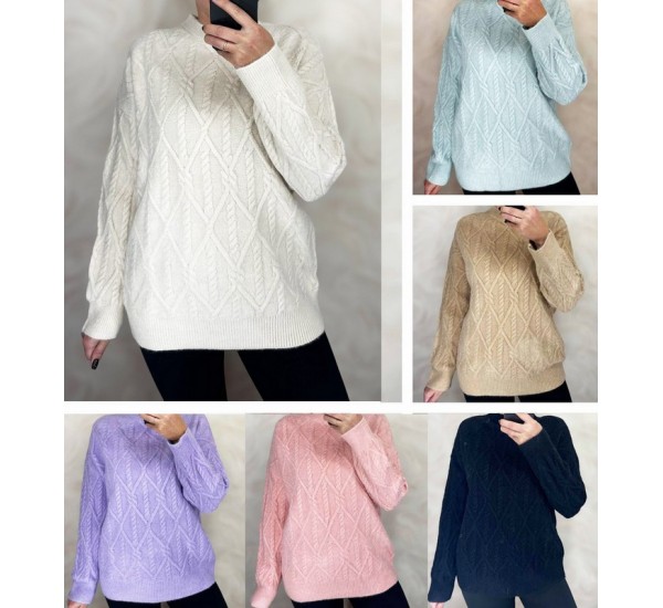 Свитер женский 3 шт (48-54 р) шерсть/кашемир RZ4492_26404