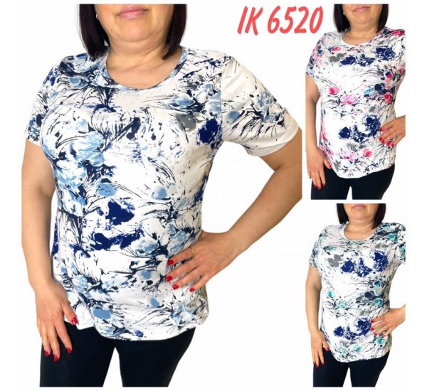 Футболка жіноча трикотаж 6 шт (L-4XL) SeR2152_6520