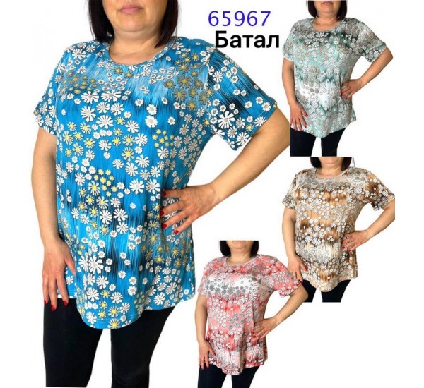 Футболка жіноча трикотаж 6 шт (4-8XL) SeR2152_65967