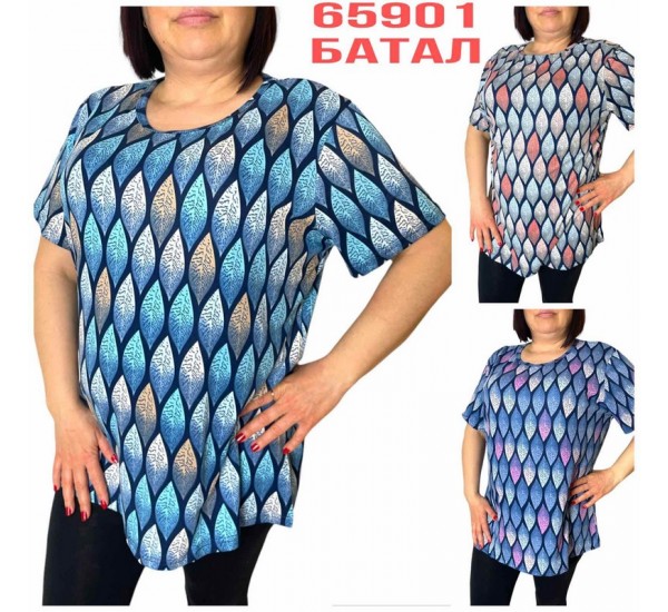 Футболка жіноча трикотаж 6 шт (4-8XL) SeR2152_65901