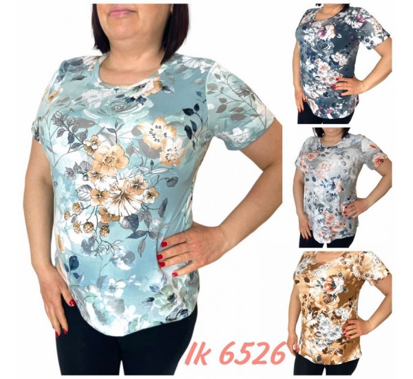 Футболка жіноча трикотаж 6 шт (L-4XL) SeR2152_6526