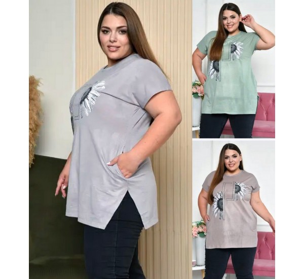 Туника женская трикотаж 5 шт (7-10XL) SeR2152_BDD508