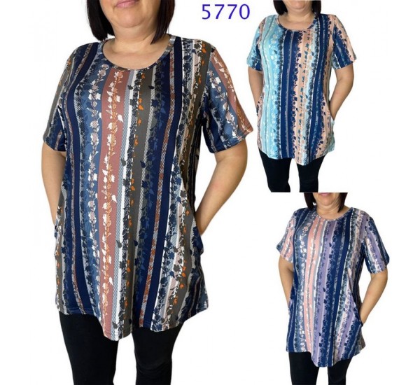 Туніка жіноча трикотаж 6 шт (1-6XL) SeR2152_5770