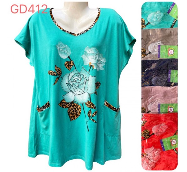 Туника женская трикотаж 5 шт (6-8XL) SeR2152_GD412