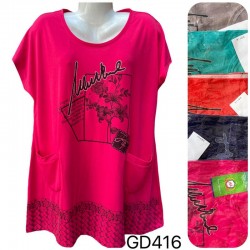 Туніка жіноча трикотаж 5 шт (6-8XL) SeR2152_GD416